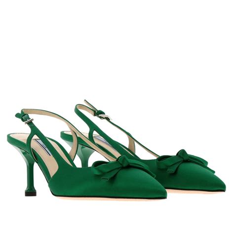 green prada heels|Prada espadrille sneakers.